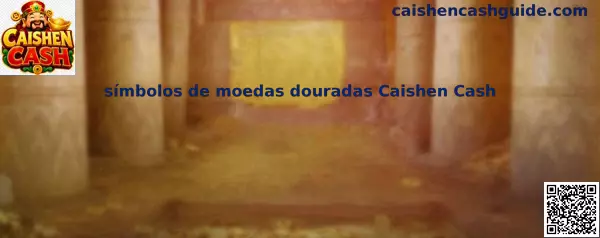 Símbolos de moedas douradas Caishen Cash