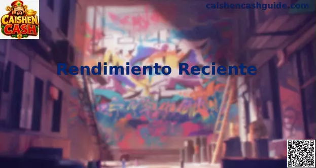 Gráfica e interfaz de análisis de Rendimiento Reciente en el juego Caishen Cash en México